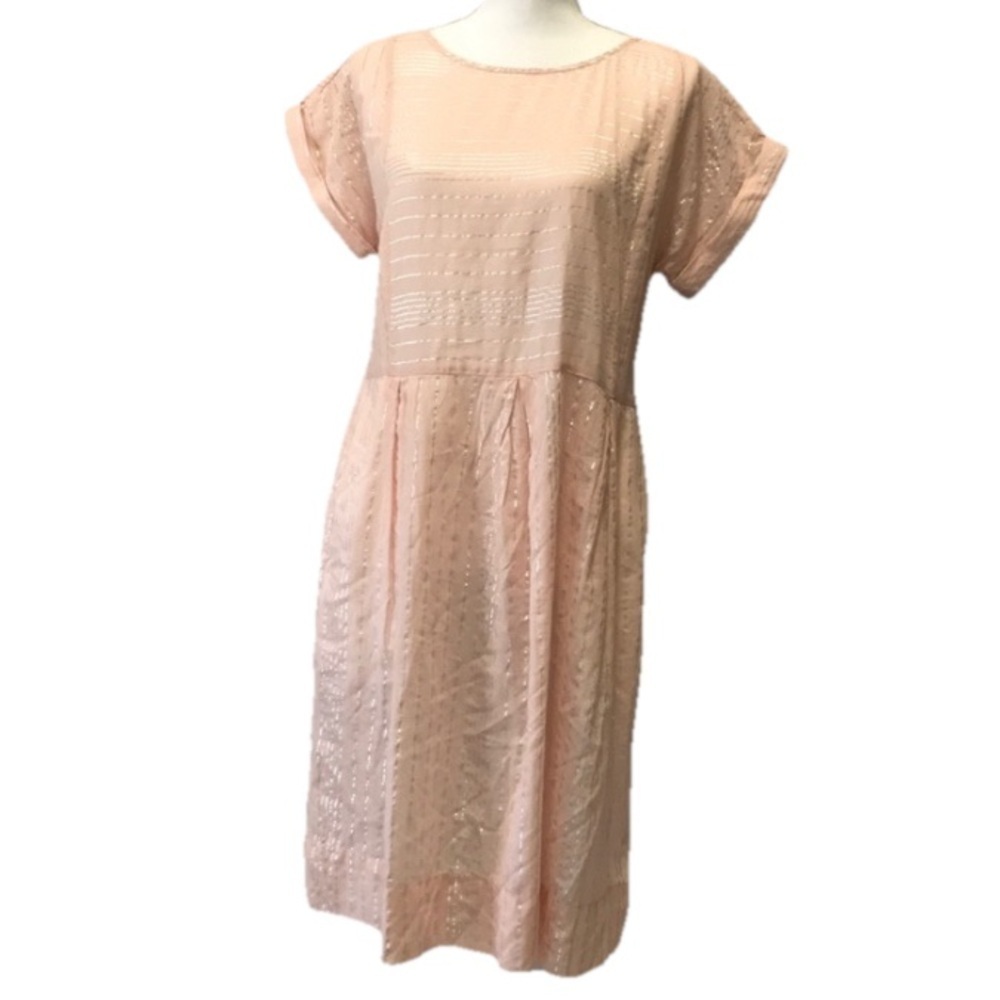 Peyton & Parker English Country Garden Peach Pink Champagne Dress Size XLarge Xl